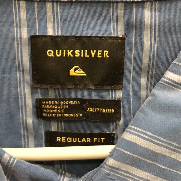 Quicksilver Men’s Button Down Shirt - Picture 2 of 4